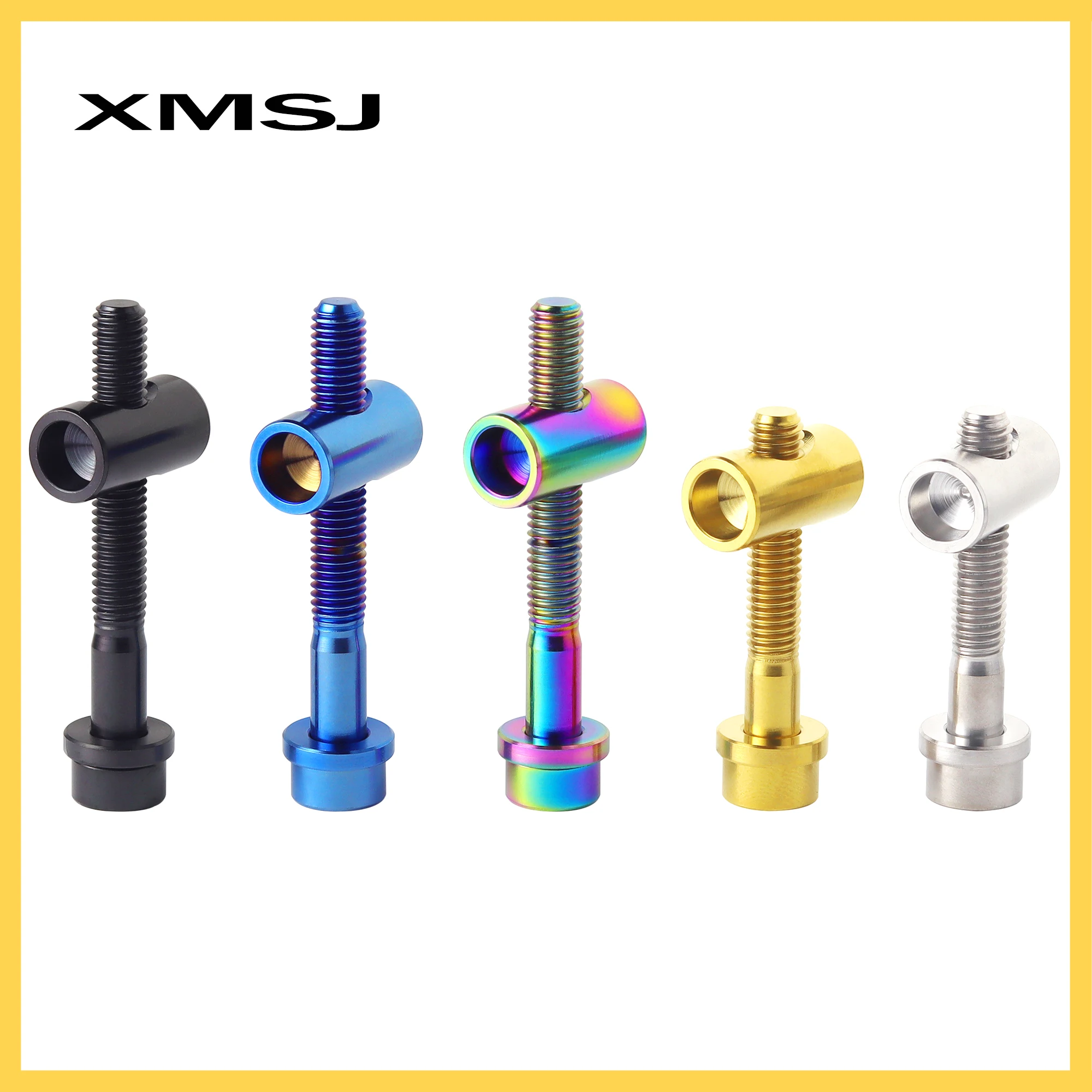 XMSJ 자전거 시트 포스트 고정 볼트 M5 x 30 40mm TC4 티타늄 MTB 도로 자전거 시트 포스트 안장 고정 나사 시트로드 고정 볼트