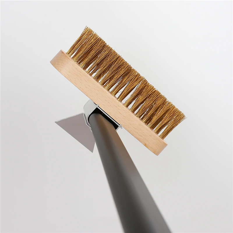 40/80cm Professional Pizza Oven Copper Brush Stainless Steel Scraper Commercial Home Grill Brass Cleaning Brush Tool