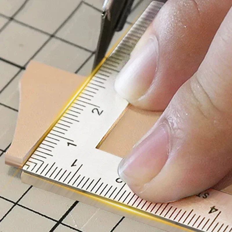 Mini L-shaped Ruler Measuring Layout Tool Stainless Steel Square Right Angle Ruler Precision Building Framing Gauges 1PCS stainless steel ruler metal ruler straight ruler triangle ruler ruler set drawing ruler quilting ruler rotatable ruler folding ruler viewfinder ruler cats paw ruler plastic ruler curve ruler