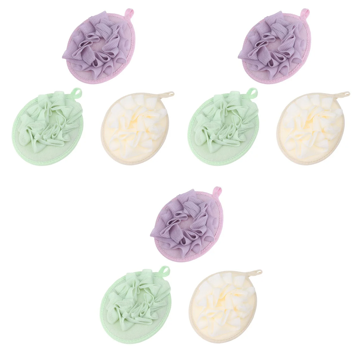 3 Pack Sponges Bubble Making Net Bath Ball Maker Soft Loofa Bathroom Accessories