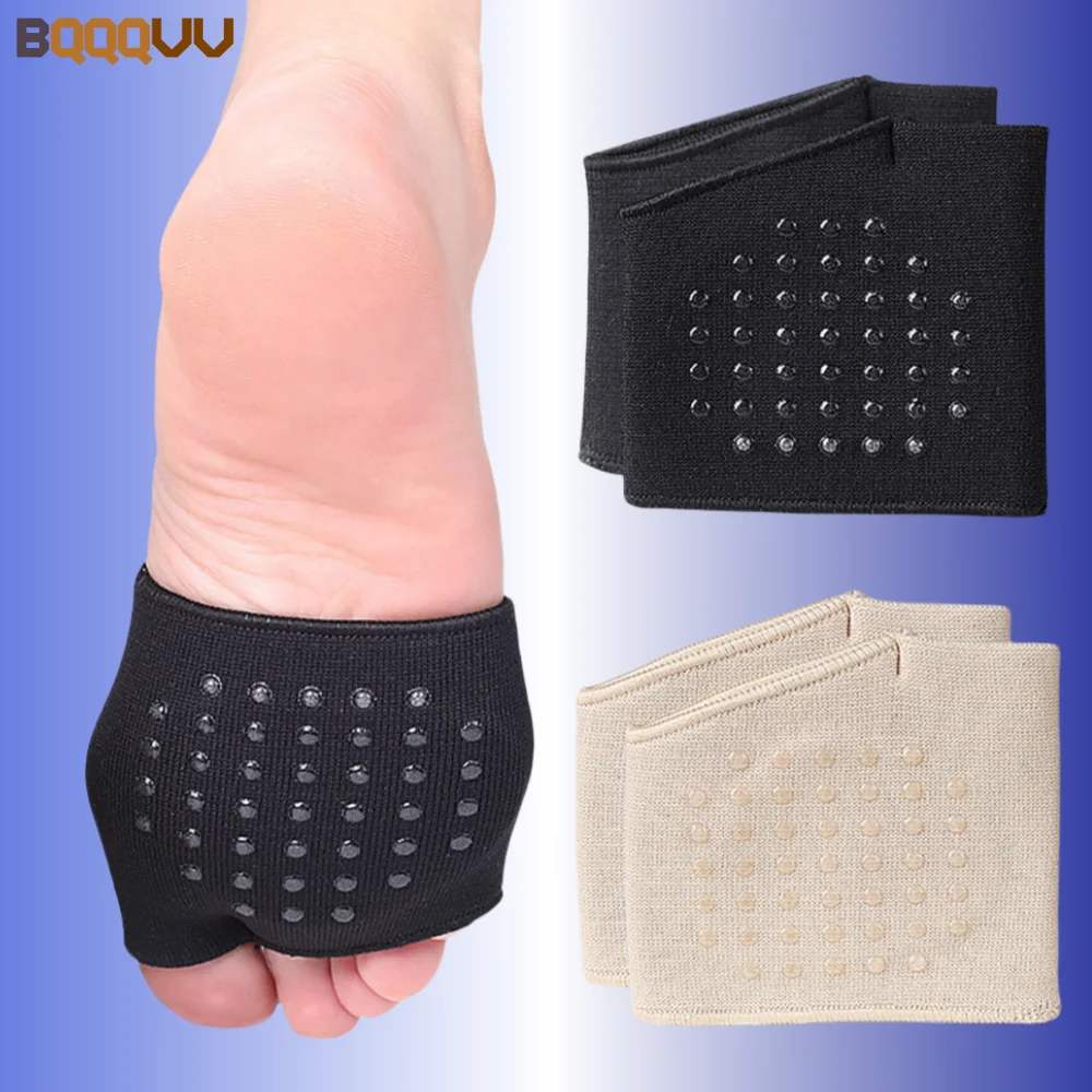 Metatarsal Sleeve Pads 1Pair Half Toe Bunion Sole Forefoot Gel Pads Cushion Half Sock Prevent Calluses Blisters metatarsal sleeve pads