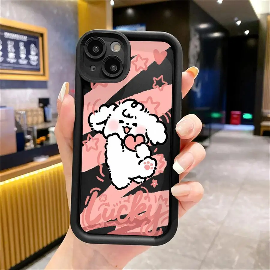 thumbnail image 1 of Funda protectora de silicona a prueba de golpes para iPhone, carcasa de teléfono con dibujos animados para Apple iPhone 11, 15 Pro Max, 14 Plus, 13, 12, 16, 1 of 5