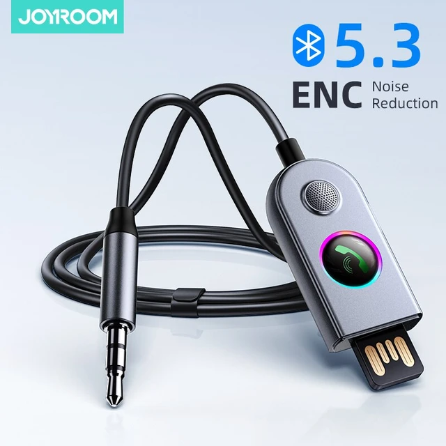 Adaptador Bluetooth AUX inalámbrico para coche, receptor Bluetooth USB a  Jack de 3,5mm, Audio, música, micrófono, adaptador manos libres para  altavoz de coche - AliExpress