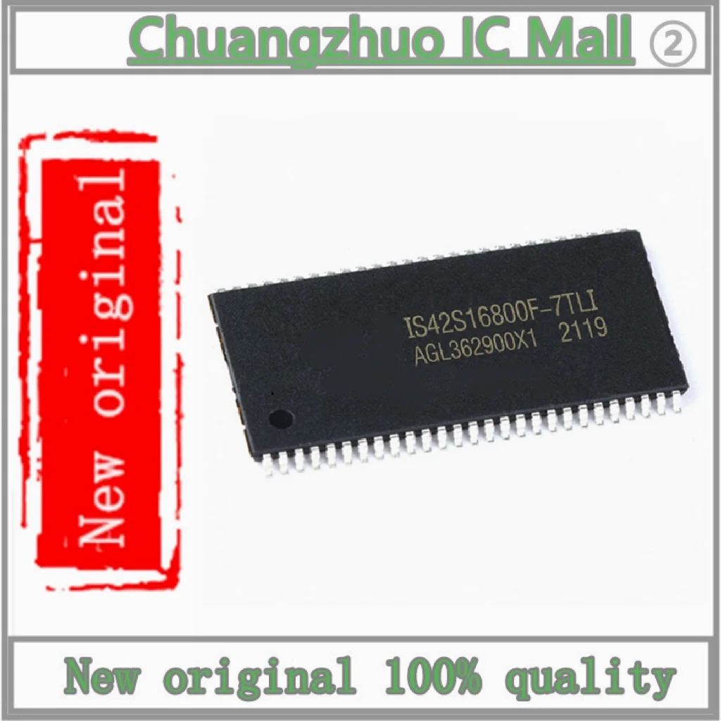 

1Pcs New original IS42S16800F-7TLI IS42S16800F-7TLI-TR IS42S16800F IC DRAM 128MBIT PAR 54TSOP II