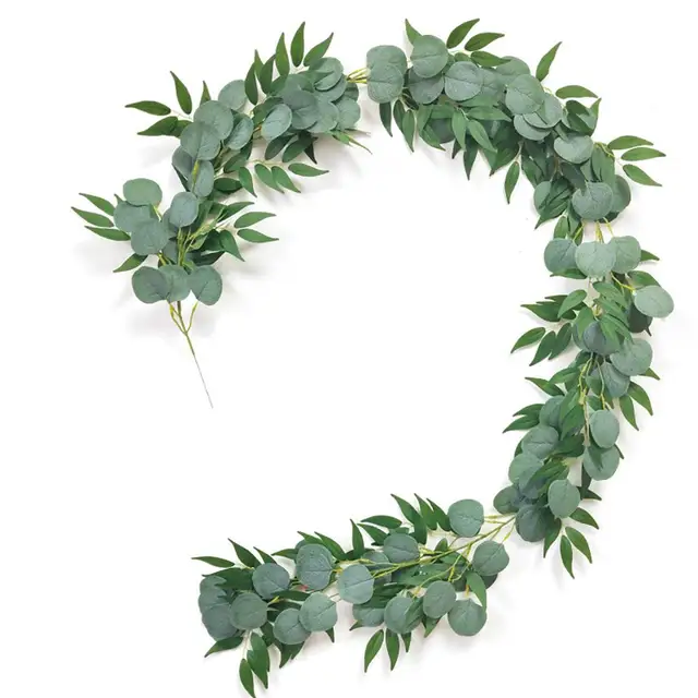 Faux Eucalyptus Garland Plant 1.8m Artificial Vines Hanging Eucalyptus