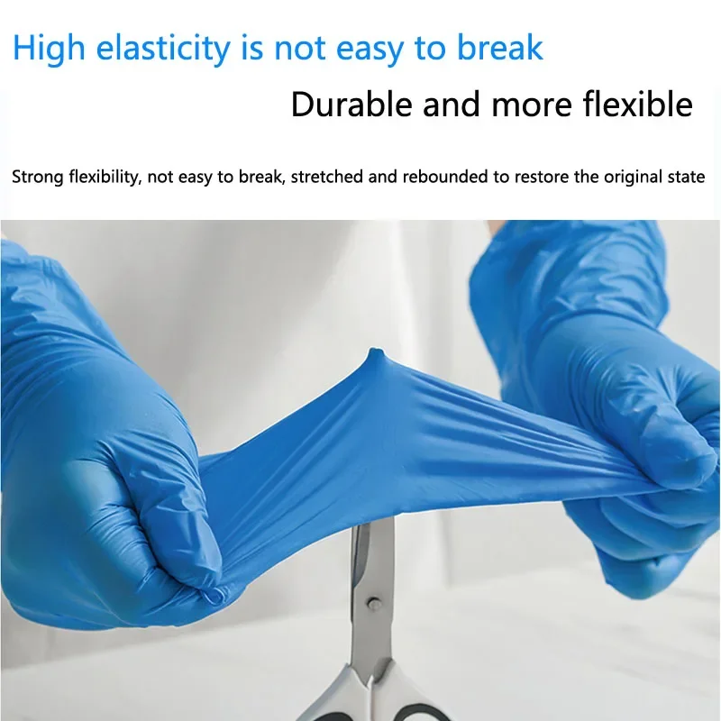 Biosharp 100pcs Laboratory Special Nitrile Gloves/removable Non-slip Gloves Scientific Research Disposable Protective Gloves