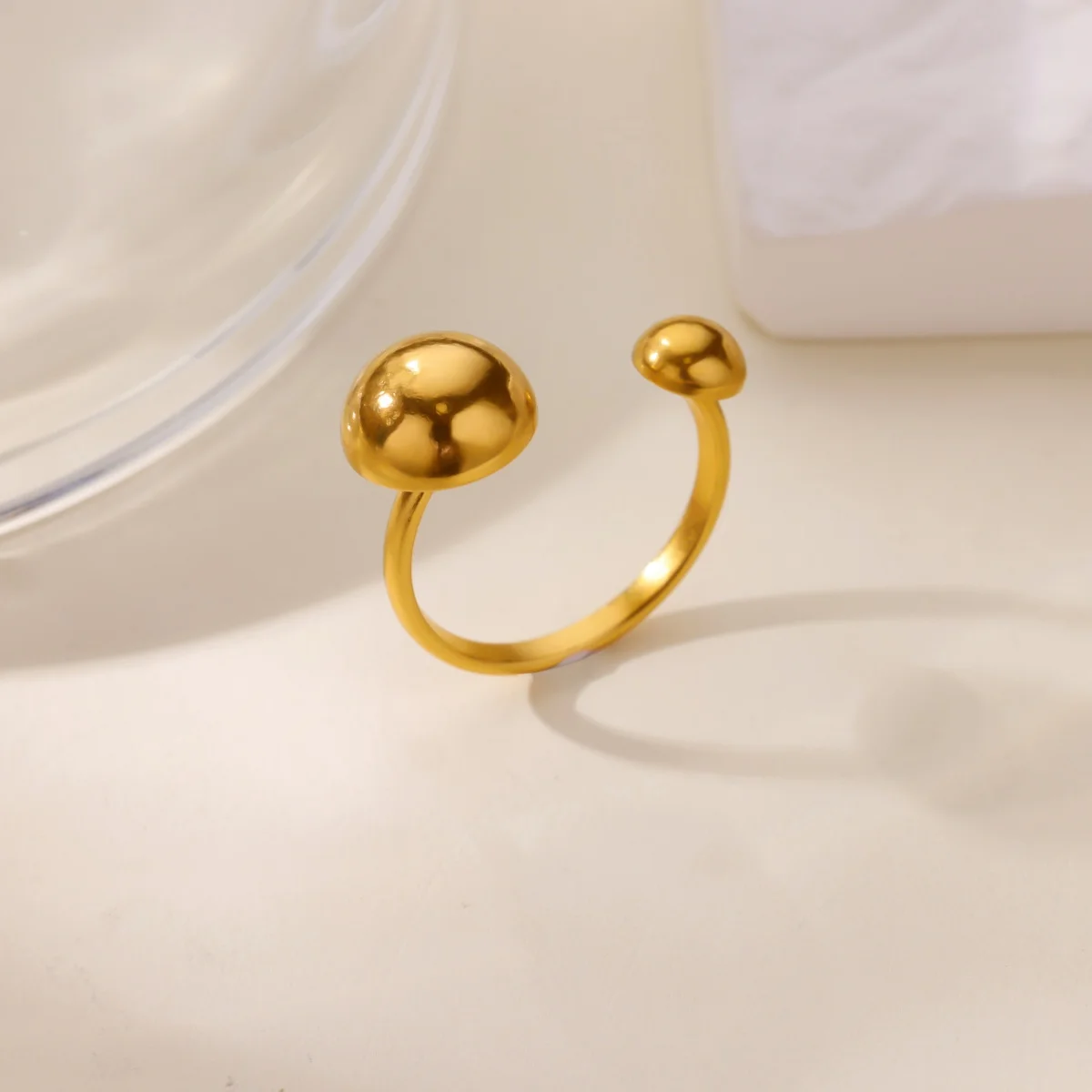 Rings Gold Color Stainless Steel