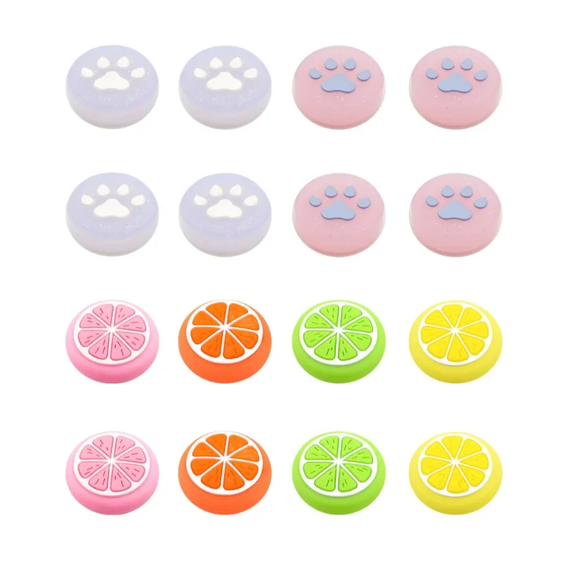 1PC Cherry Strawberry Fruit Jelly Thumb Stick Grip Cap Joystick Cover for Nintend Switch Lite Joy-con Controller Thumbstick Case