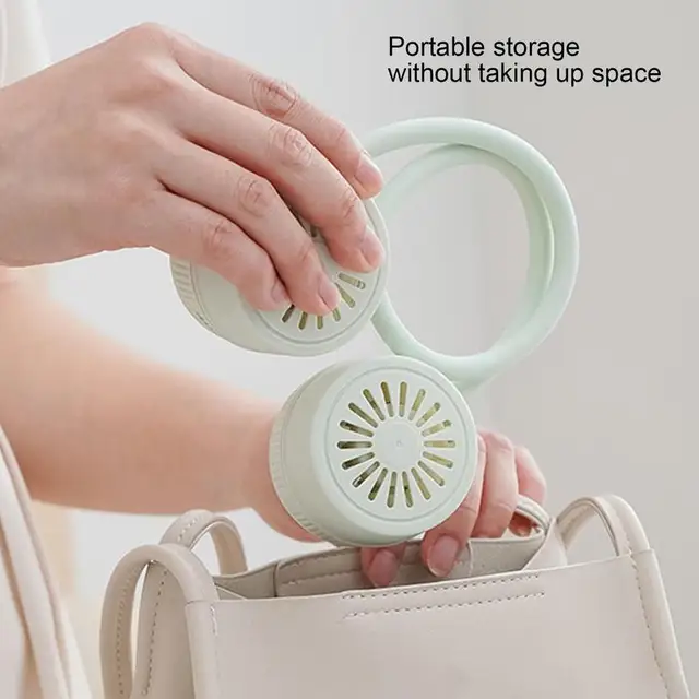 Nyaki Rajongók A Nők Számára Hordozható Ventilátor 3 Sebességgel Cserélj Usb -T Újratölthető Alacsony Zaj - Image 5