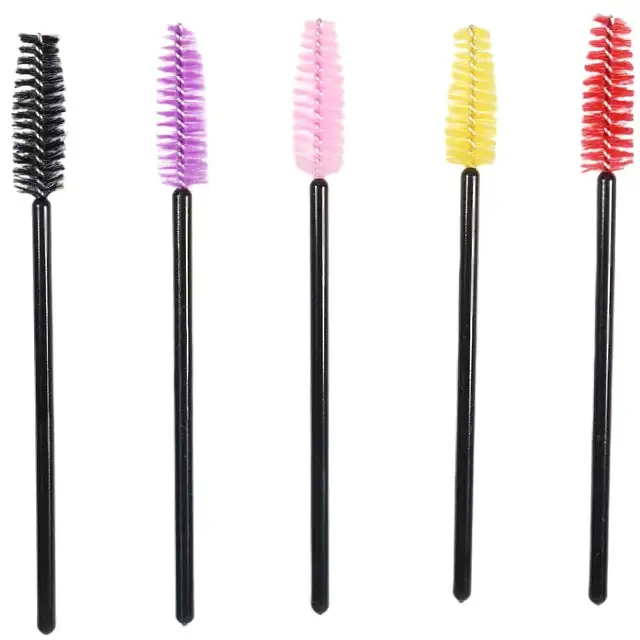 Einweg Wimpernverlängerung Augenbrauenpinsel Mascara-Zauberstab Applikator Spooler Set von Kosmetikpinseln für Wimpern und Augenbrauen