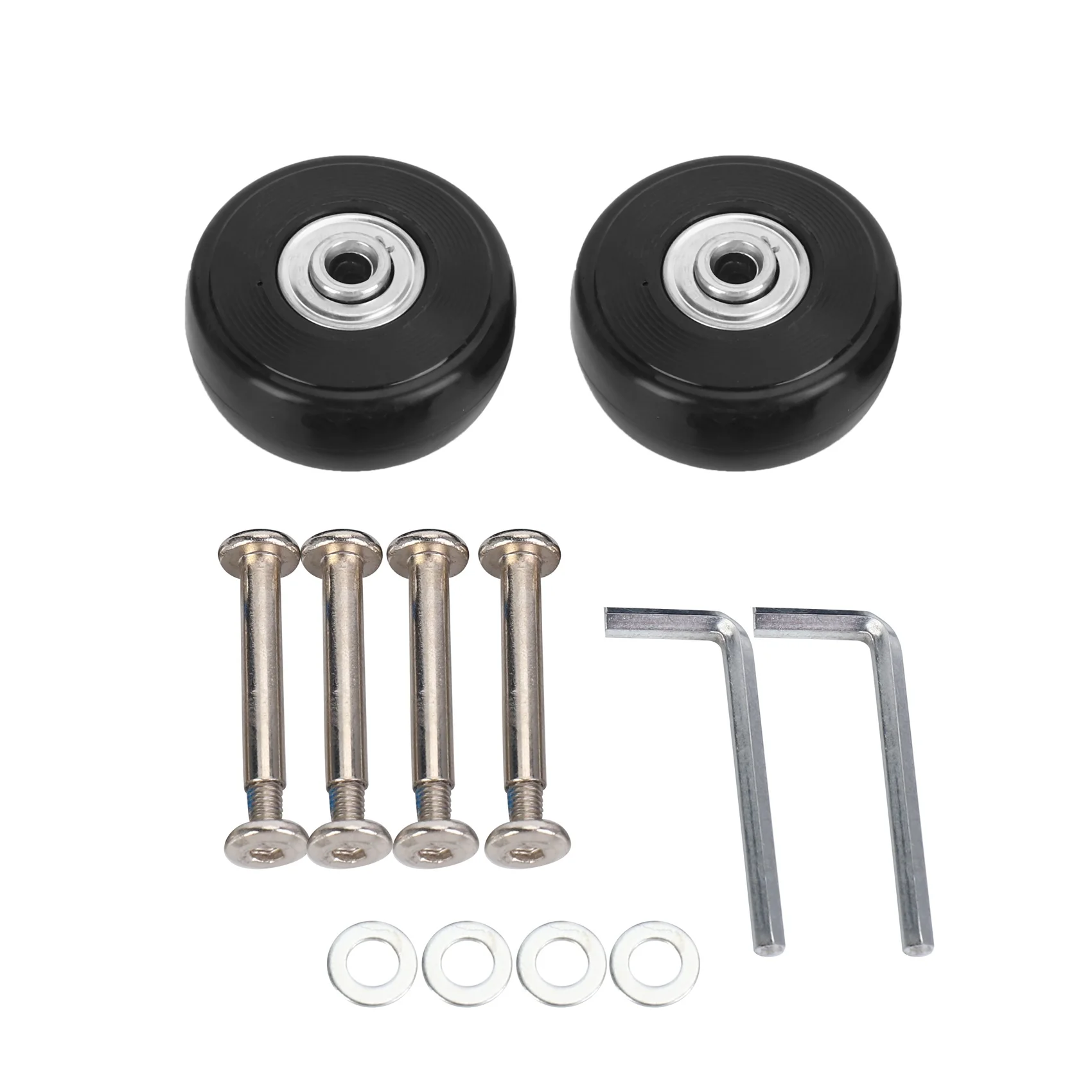 

2 Sets of Luggage Suitcase Replacement Wheels Axles Deluxe Repair Tool 50*20*6.1