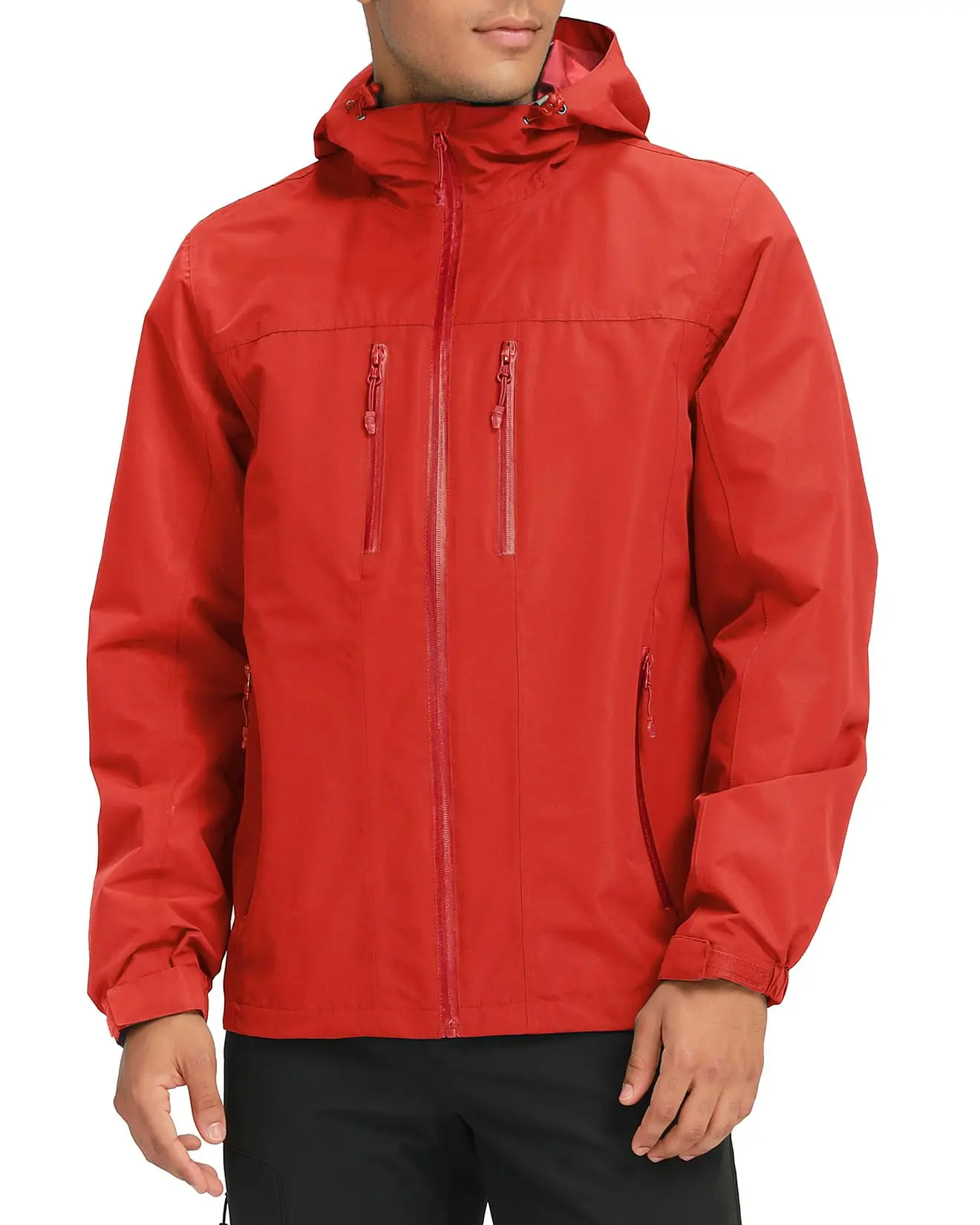 Softshell Jackets GOLDEN CAMEL Mens Waterproof Lightweight Single Hooded with Zipper Pockets For Outdoor Hiking Traveling