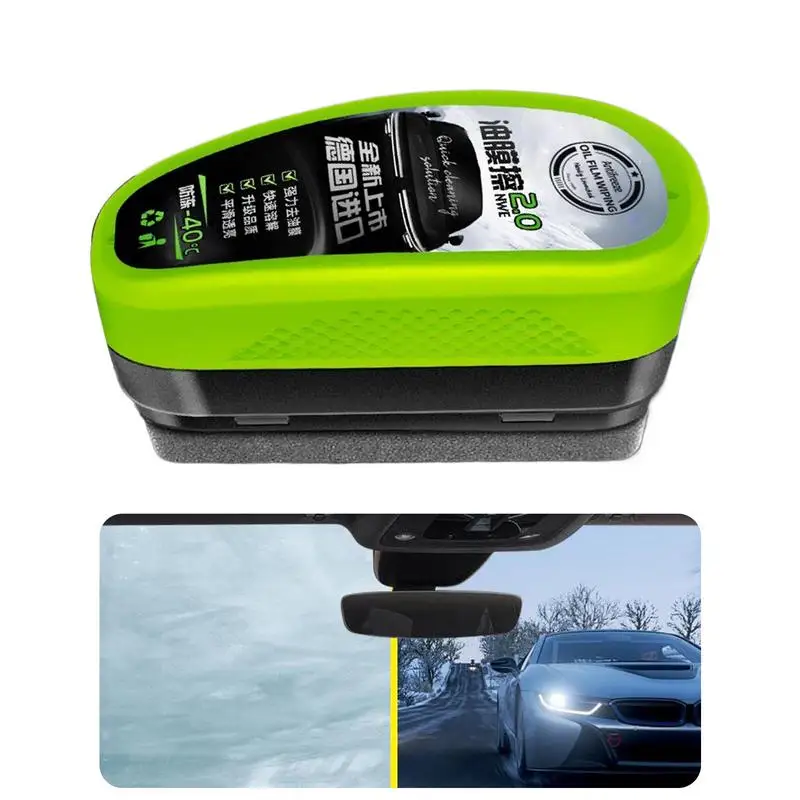 120ml Car Glass Oil Film Brush Automotive Cleaning Brush Deep Cleaning Remover Brush Cleaning Board Hydrophobic Glass Coating