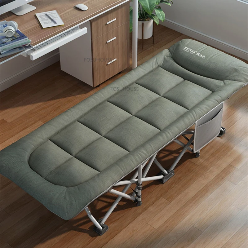 Modern Stainless Steel Folding Beds For Home Furniture Indoor Single