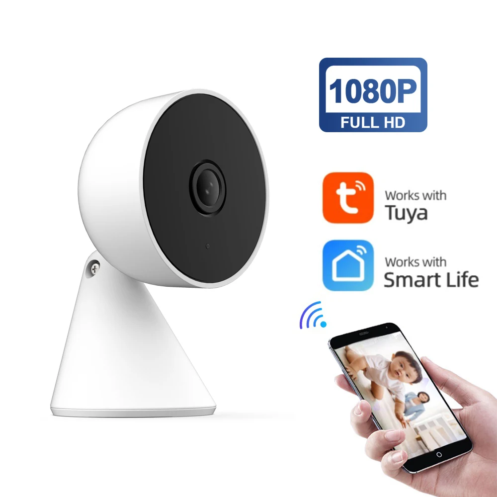 

Tuya WiFi IP Camera HD 1080P Mini Camera Smart Home Two Way Audio Motion Detection Surveillance CCTV Security Cam Baby Monito