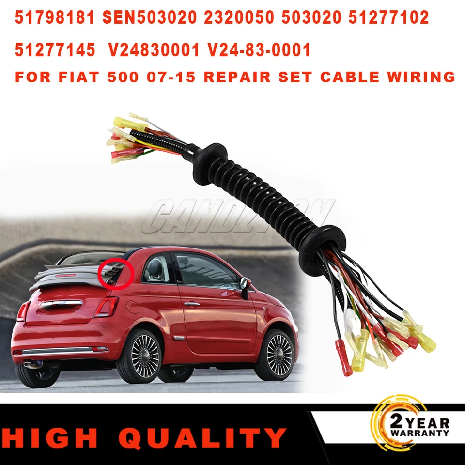 For Fiat 500 Grande Punto EVO 199 1Pc New Cable Wiring Harness