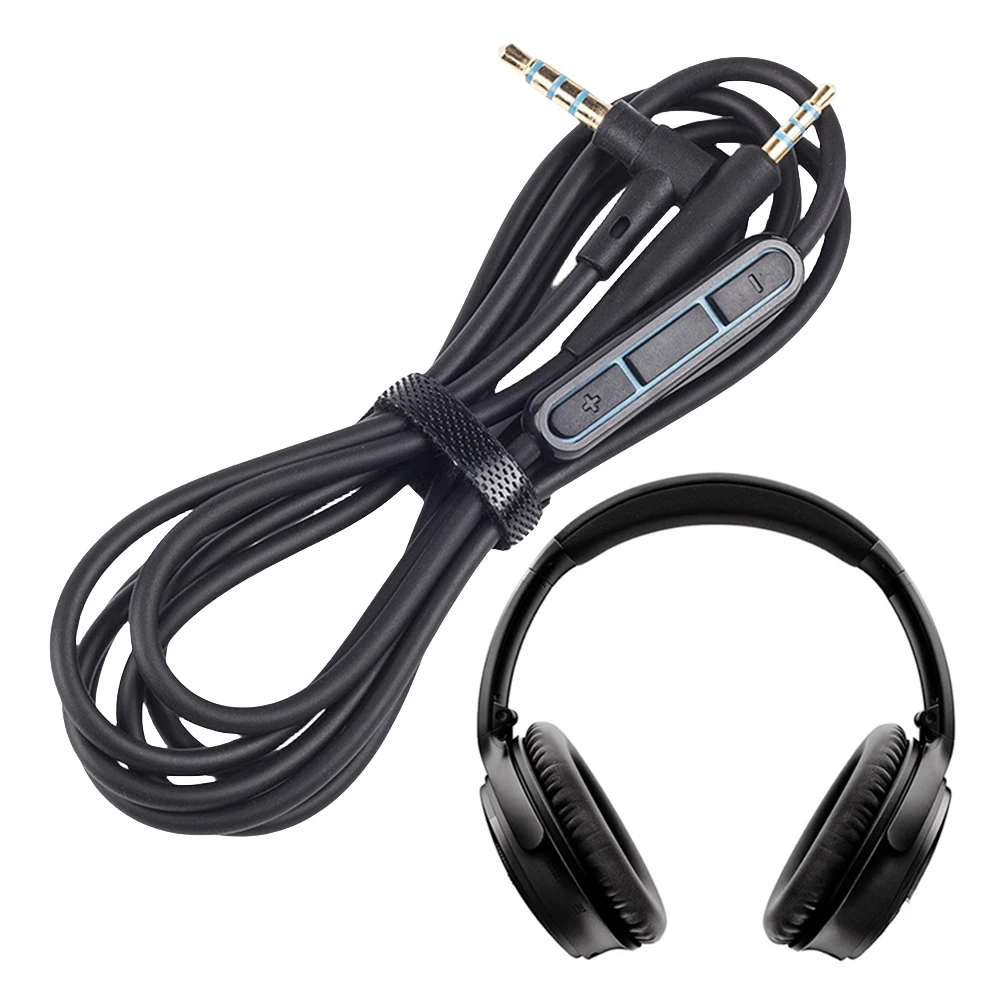 Audio Extension Cable with Inline Mic Volume Control for Headphones