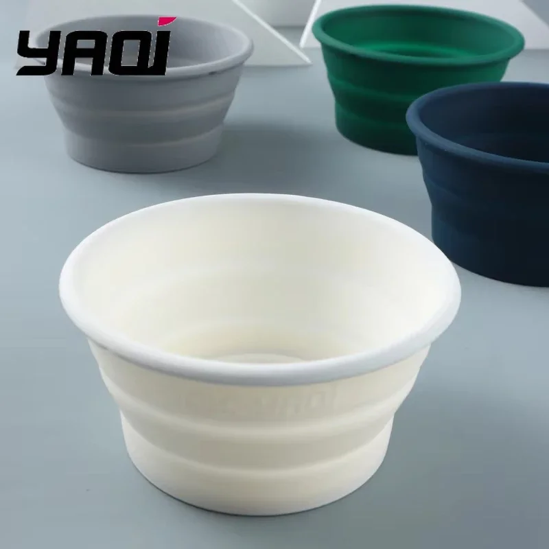 2026 야키 접이식 실리콘 면도 그릇 여행용 사이즈 (화이트, 블랙, 그레이, 블루, 그린 색상) 편리한 면도를 위한 제품