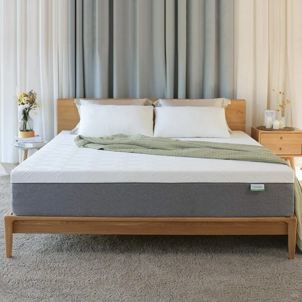 Queen Size Mattress, 12 Inch Gel Memory Foam Mattress for Cool Sleep & Pressure Relief, Medium Plush Feel with Motion Isolating 2
