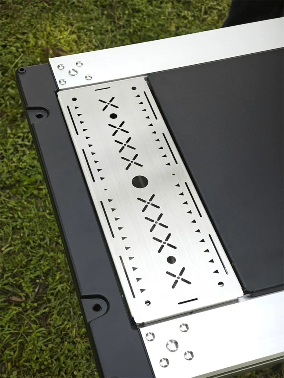Description Picture 3 of itemFolding IGT 0.5 Unit Stainless Steel Storage Box Camping Lightweight Drain Basket Portable Outdoor Kitchen IGT Table Accessories