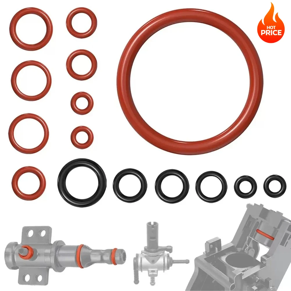 15set O-ring seal kit silicone seal for coffee machine making set mouthpiece packaging kitchen accessorie 2030
