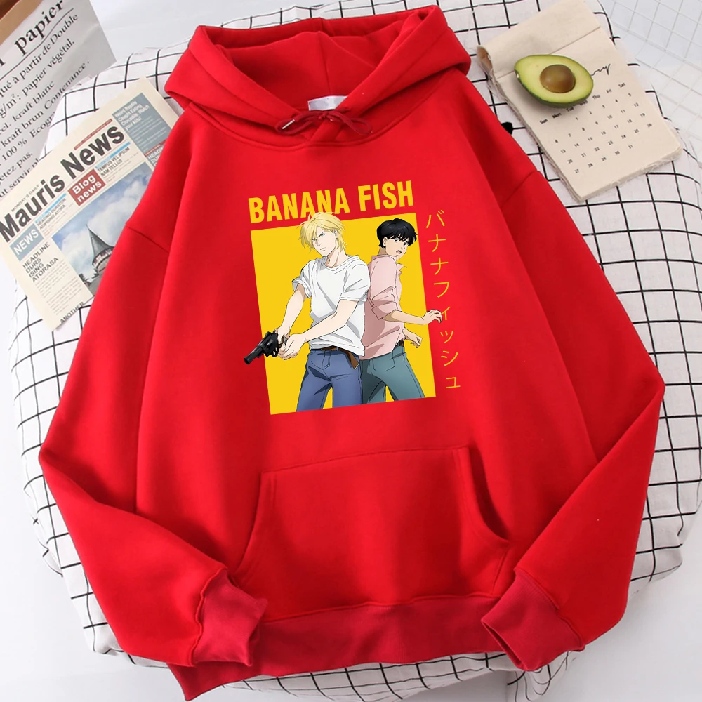 Banana Fish Ash Lynx Eiji Okumura Anime Print Sweatshirt Men