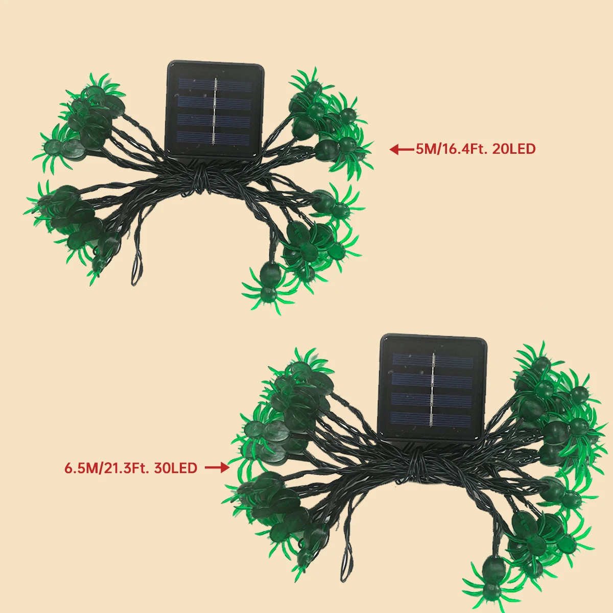 Festive Spider Ghost Pumpkin LED String Lights