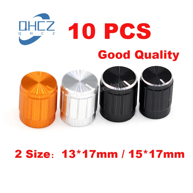10pcs Volume Control Knob Aluminum alloy potentiometer knob Caps plum
