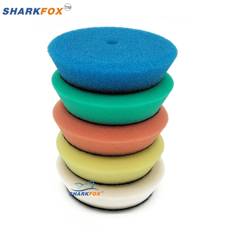Mini Polishing Pads Kit 32Pcs 1inch 2inch 3inch Wool Pad Waxing Sponge Car Detail Polisher Pads Tools