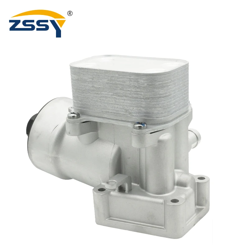 03L115389C 03L115389H New Upgrade Aluminum Engine Oil Cooler Filter Assembly For 2012-2014 VW Passat Audi A3 Q3 2.0L 03L115389B