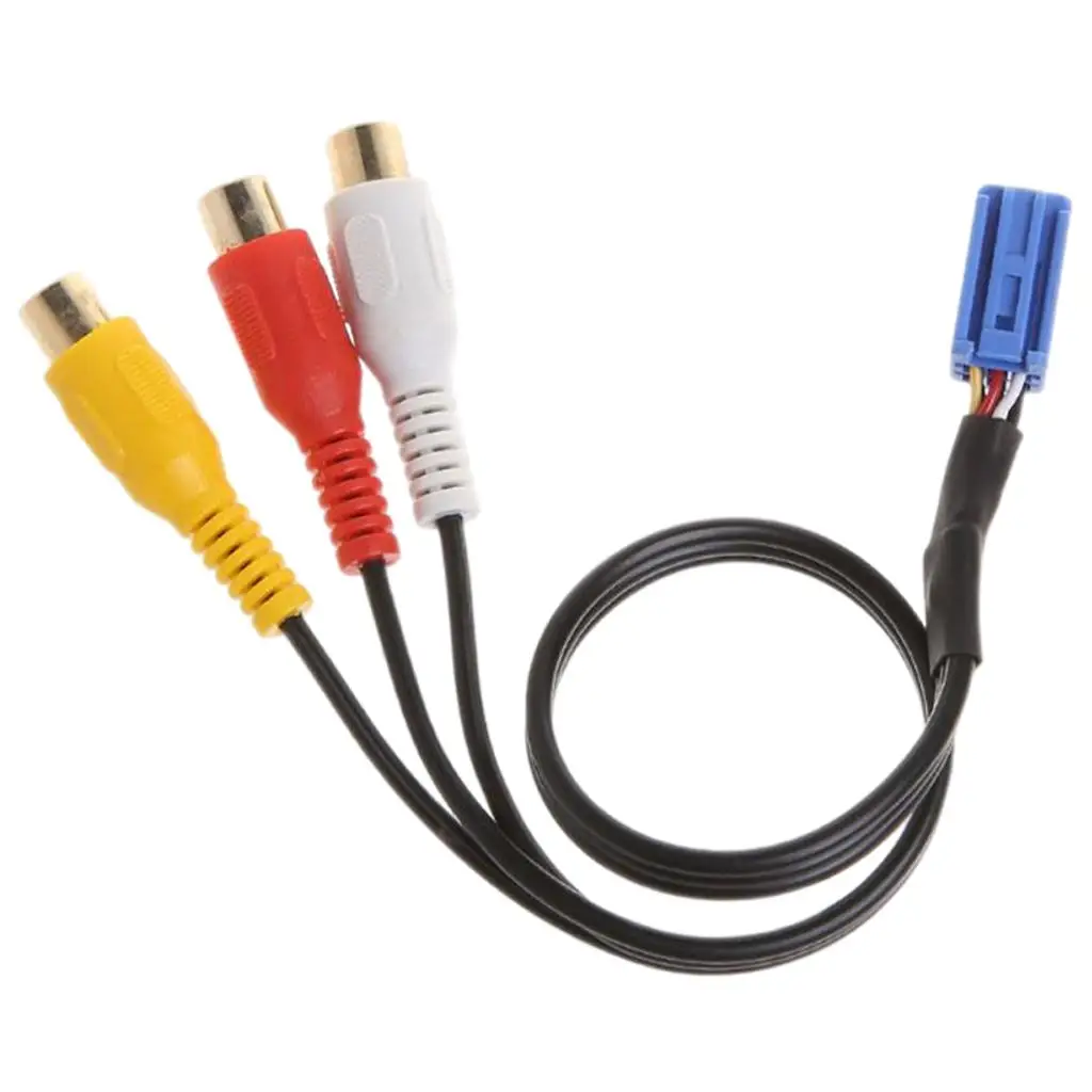 Audio Video Cable Car 3 RCA Cable Adapter for Replace Car Parts