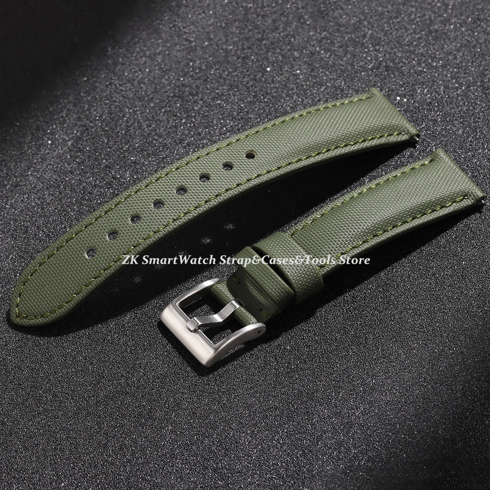 High-Quality Sailcloth Quick Release Waterproof Watch Bands for Men and Women (20mm/22mm)