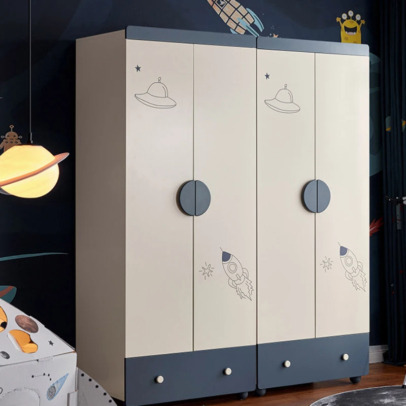Shelves Children's Wardrobes Cabinet Bedroom Dressers Mobile Storage Organizer Hangers Penderie Enfant Modern Furniture CY50CW