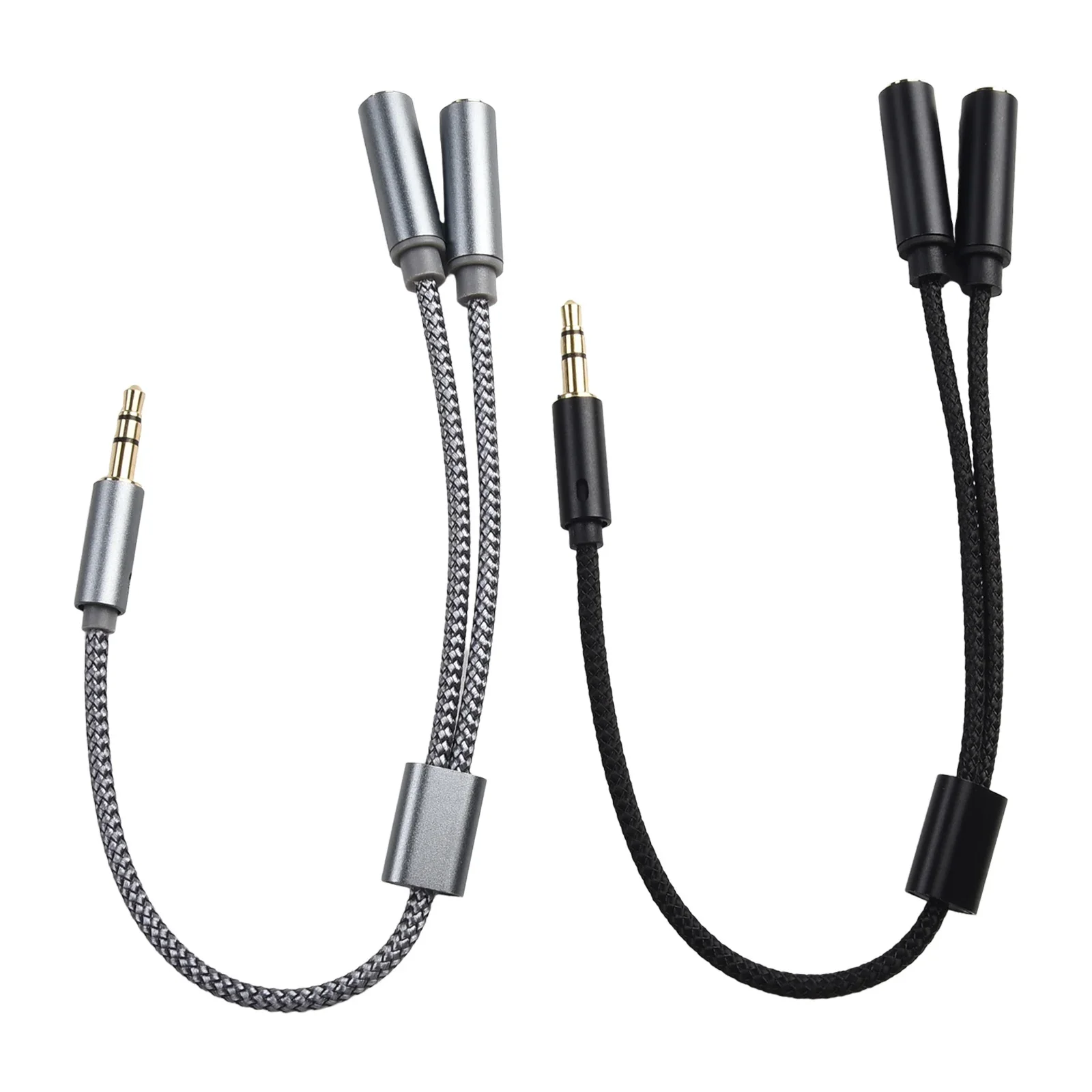 Headphone Splitter 3.5mm 2 Way Aux Male To Female Earphone Audio Adapter Double Stereo Y Jack Interface Splitter Cable Connector earphone jack adapter headphone splitter cable audio plug adapter audio cable adapter hdmi audio splitter