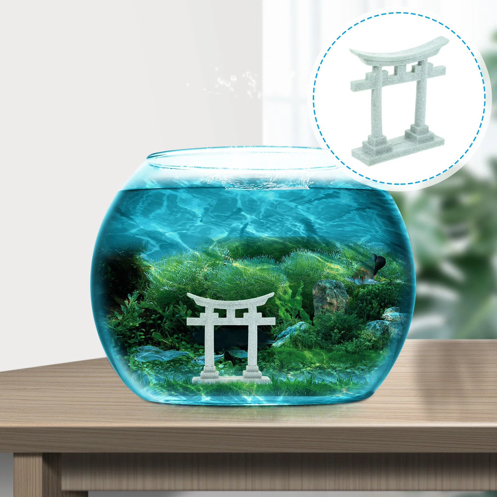 

Miniature Gate Decor Miniatures House Decors Decorations Tiny Torii Ornaments Toys Japanese Crafts Aquarium