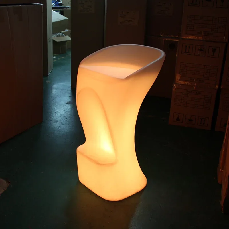 New Led Luminous And Chairs High Table Bar Counter Table Bar Colorful Outdoor Activities Combination Furniture Ktv Coffe