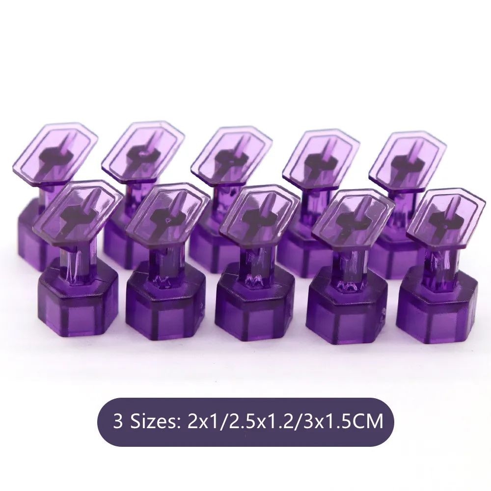 

10Pcs Purple Puller Tabs Paintless Dent Hail Repair Tabs Glue Pulling Tabs Kit Automobile Body Repair Tools