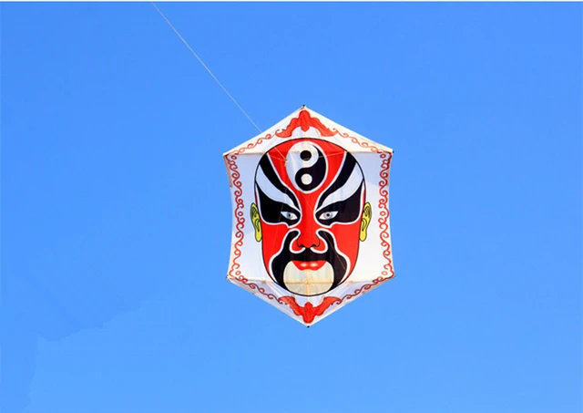 free shipping peking opera kite traditioal kites flying for adults kites parachute kites hexagonal kite better kites factory koi 2