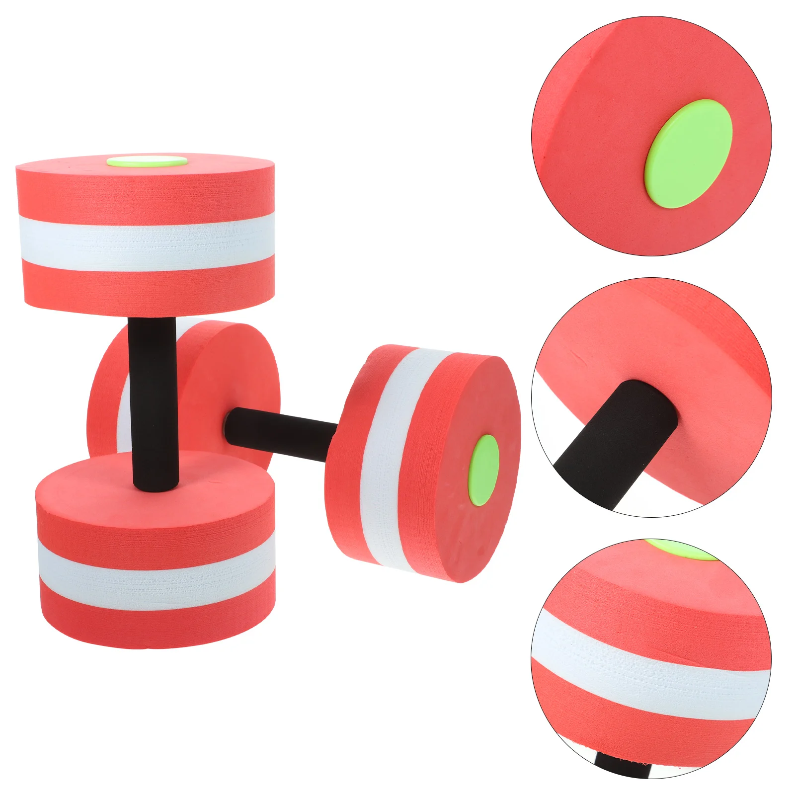 

2 Pcs Swimming Water Equipment EVA Floating Dumbbell Aquatic Barbell Aerobics Dumbells