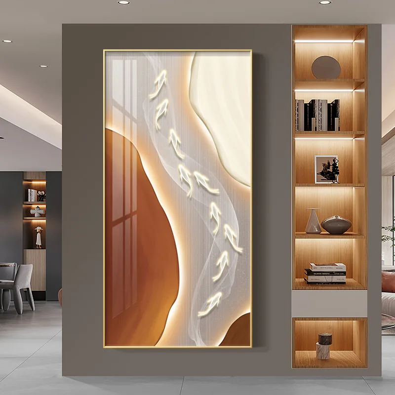 Koi Fish Porch LED Wall Art