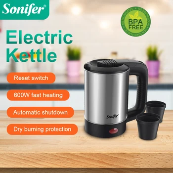 Portable Travel Electric Kettle, Mini Tea/Coffee Pot,Compact & Durable. Perfect for Travel 1
