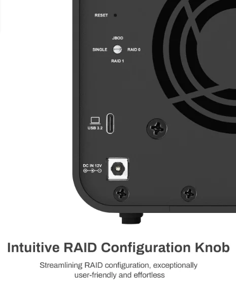 Корпус для гибридного диска TERRAMASTER D5 Hybrid 5-Bay, USB 3,2 Gen 2 10 Гбит/с, поддержка RAID 0/1/Single/jкорпус, эксклюзивный RAID Array 2 + 3 3
