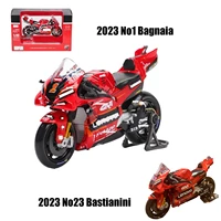 New Maisto 1:18 Moto Ducati Lenovo Team 2023 MotoGP Champion #1 #23 Die Cast Model Edition Alloy Vehicle Motorcycle Car Toy Gift 1