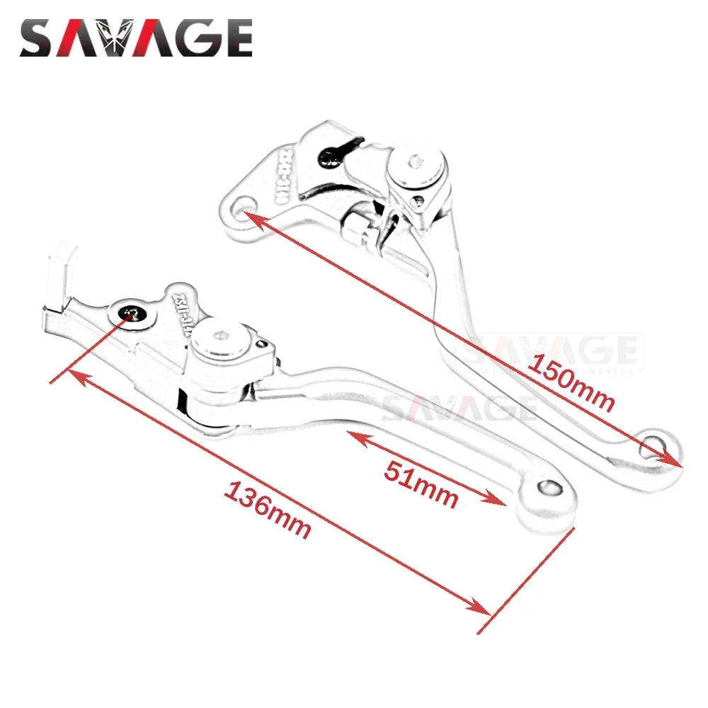 Pivot Brake & Clutch Levers For Suzuki DR-Z400 2000-2024 — CNC Aluminum, Anodized Colors, Adjustable Fit