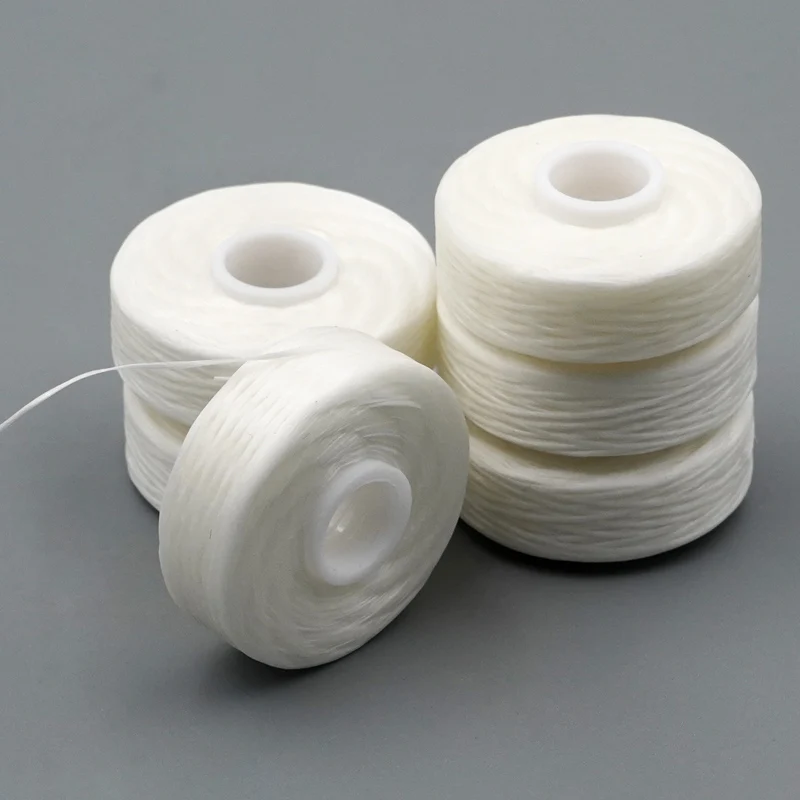 1/5/10pcs Dental Flosser Built-In Spool Wax Spool Toothpick Mint Flavored Replacement Flat Wire Dental Floss 50M/roll