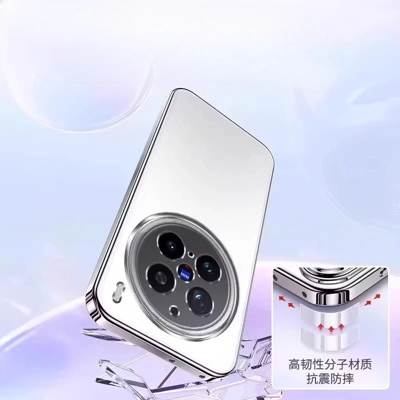 Electroplating Silicone Soft Shell Phone Case with Lens Protection
