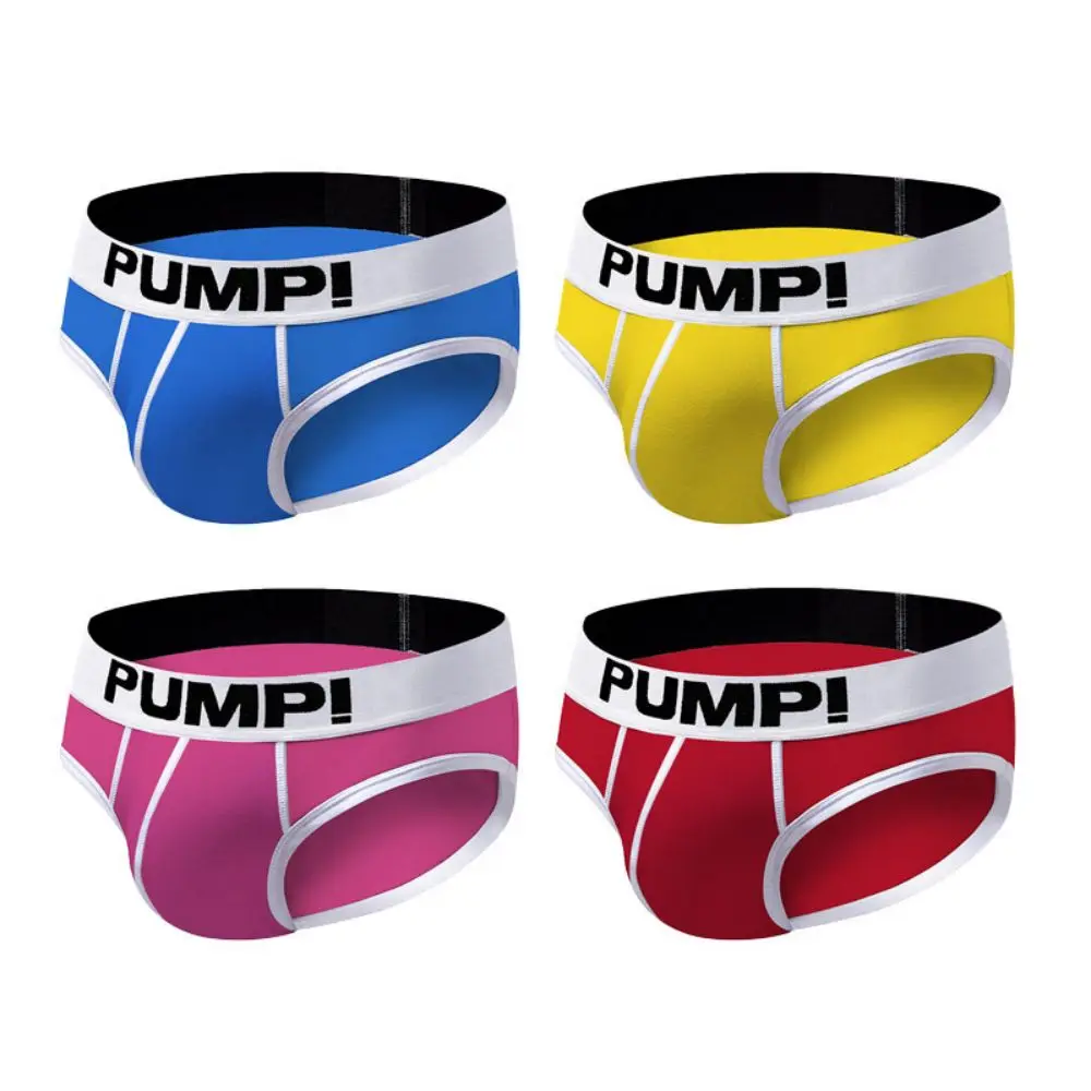 

Men'S Underwear Briefs Jockstrap Personalized Color Matching Slim Triangle Pants Low Waist And Raised Hips Cotton Bottom Pants