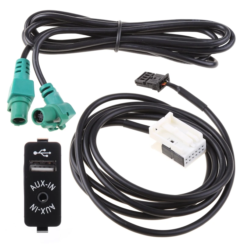

AUX USB Car Socket + Cable For E60 E61 E63 E64 E87 E90 E70 F25