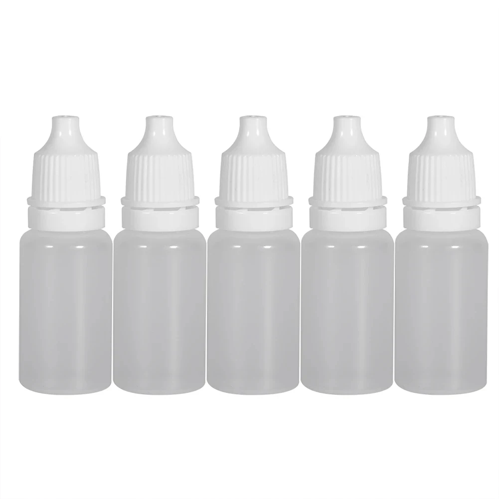 Portable Squeezable Semi-Transparent Refillable Dropper Bottles (50/100 Pack)
