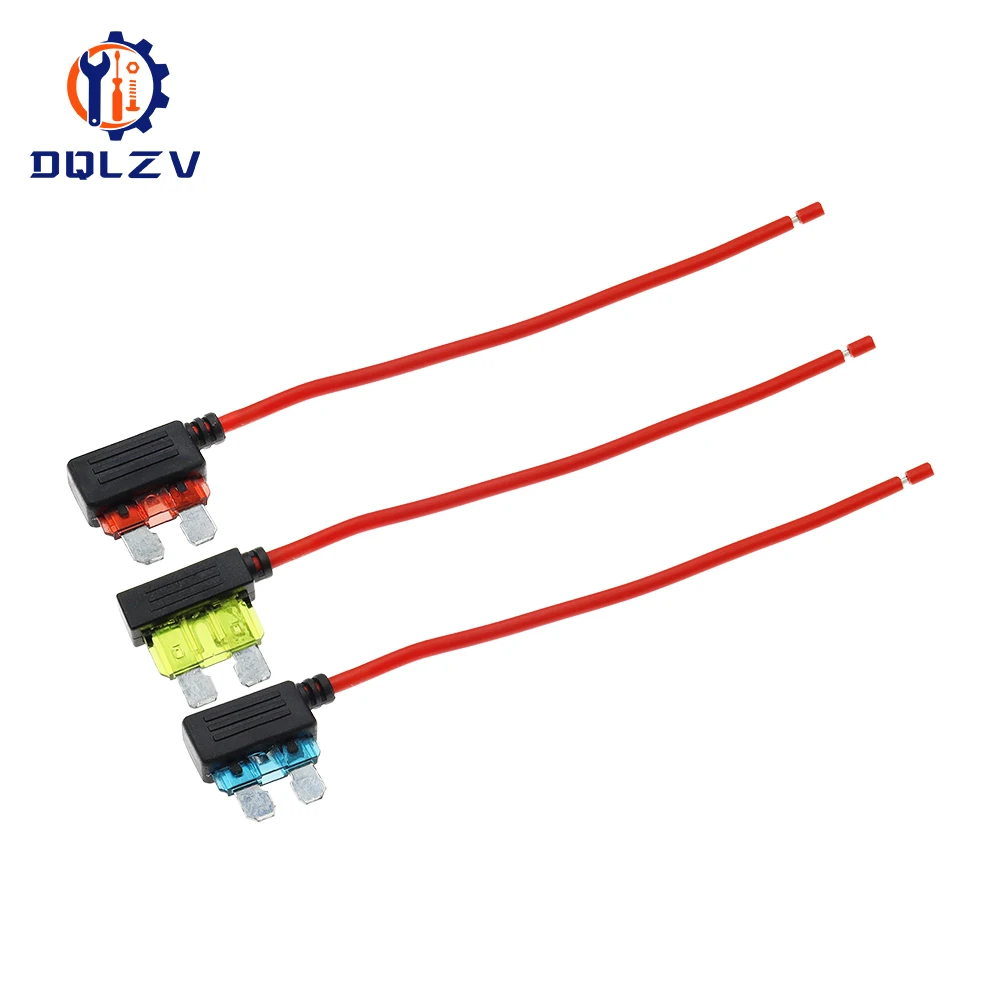 10 Kit Portafusibili Add-A-Circuit Per Auto 12V-24V - Adattatori Mini ATM Con Fusibili 15A - 4